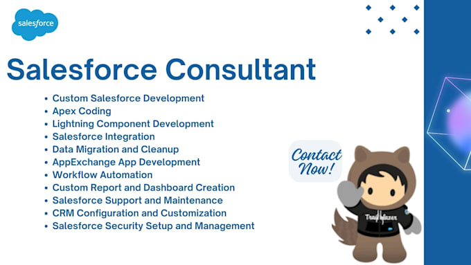 be your salesforce developer, administrator and consultant