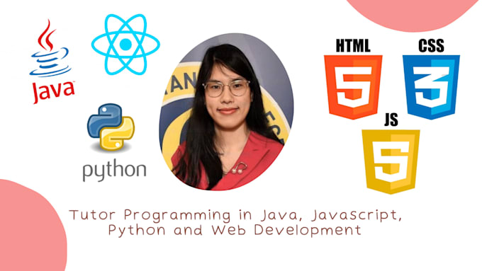 tutor programming in java, javascript, python and web development