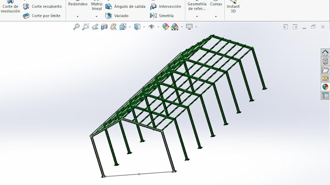 diseño  estructuras metalicas en solidworks