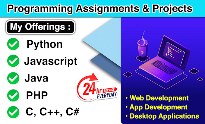 Do any programming works, assignments and project by Sudhansharma | Fiverr
