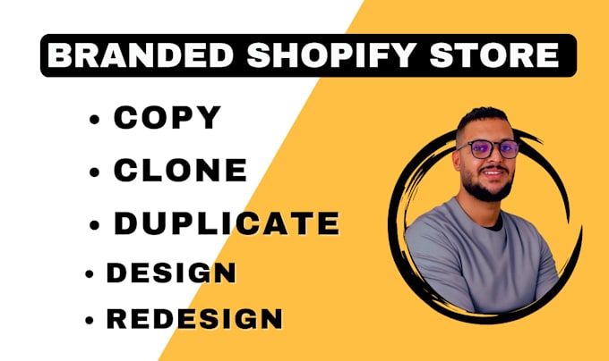 clone shopify store duplicate and design redesign shopify website