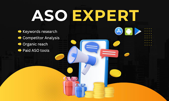 do app store optimization, write app description and organic aso expert