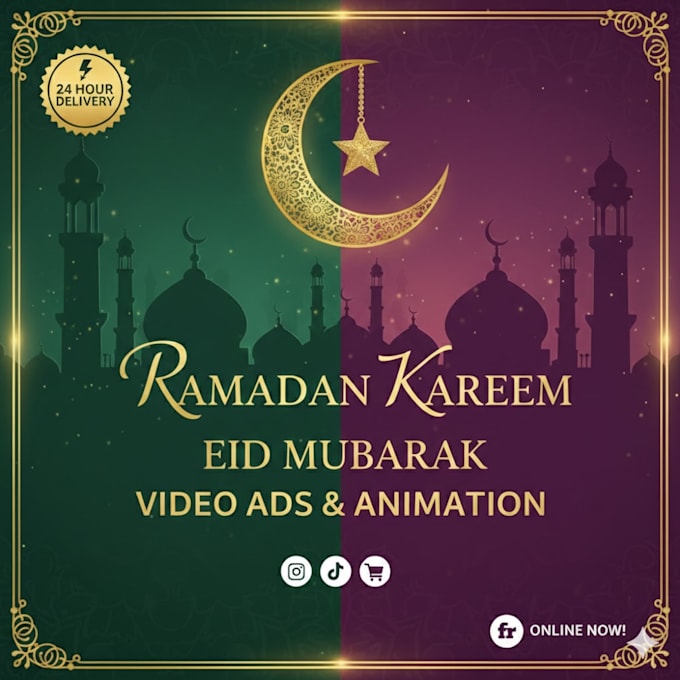 design stunning ramadan greeting videos and eid animations in 24 hours
