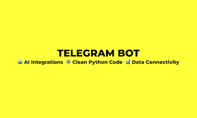 write a custom telegram bot with deploy and databases