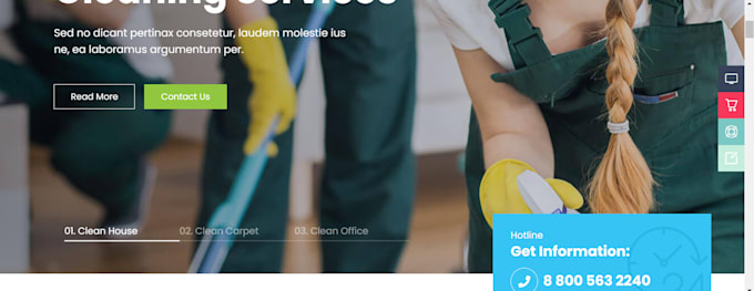 make you a cleaning service website