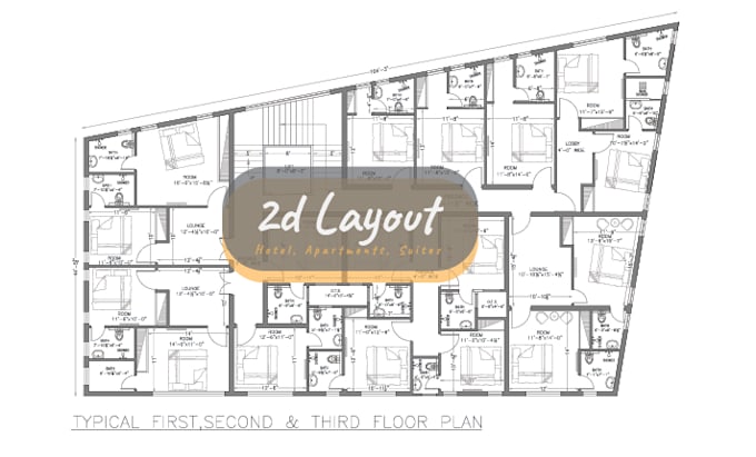 draft quick 2d floor plans in autocad and revit