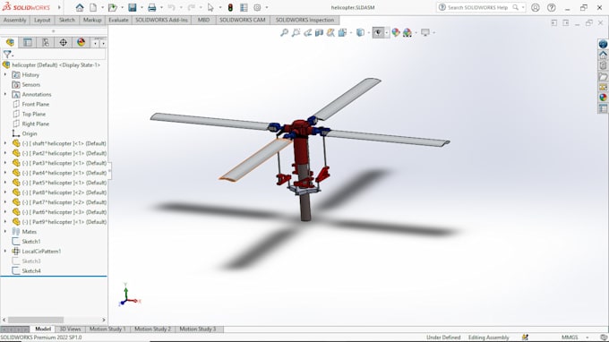 do 3d modeling, machine parts and product design in solidworks