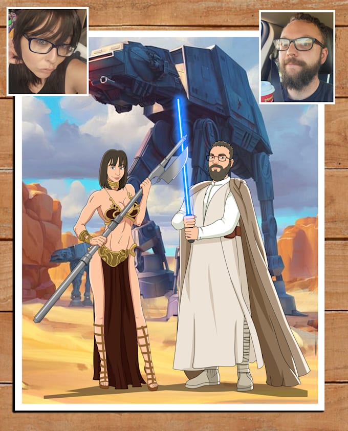 create starwars custom portrait