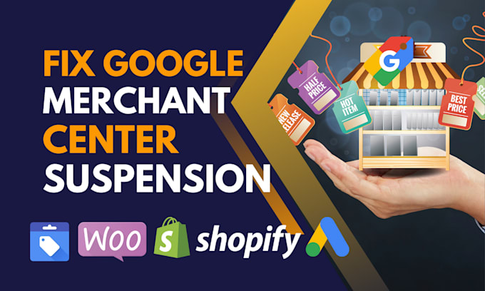 fix google merchant center suspension, misrepresentation, shopping ads