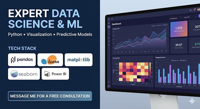 do expert data analysis, visualization, and machine learning in python