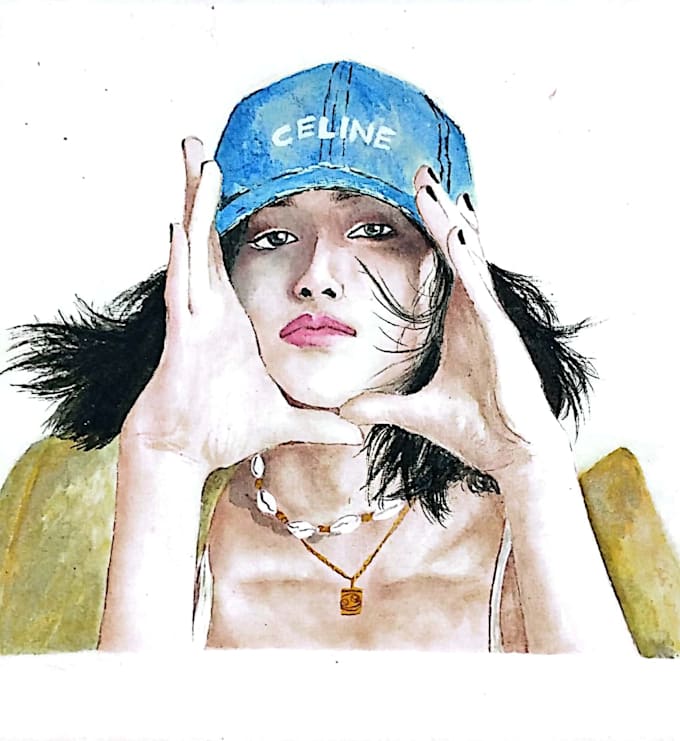 paint your picture by hand, realistic portrait painting for you
