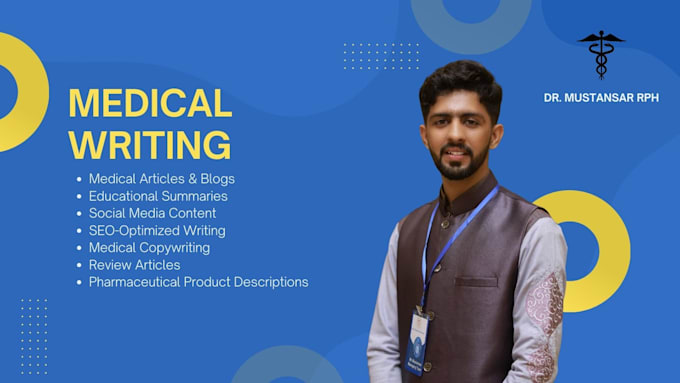 write medical blogs and articles as a working pharmacist in pharma