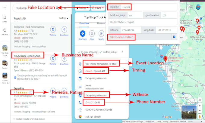 scrape google maps lead generation, data entry