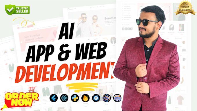 develop ai apps, ai websites, chatbots and smart ai agents