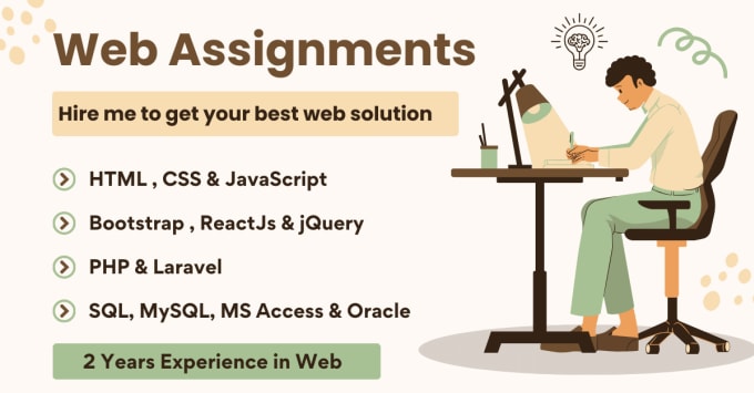Do html css, javascript, php laravel build web assignments by Yasir_dev ...