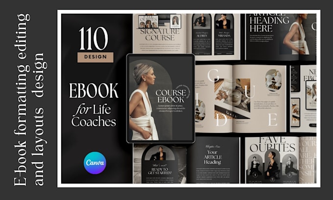 design canva ebook, lead magnet, canva workbook pdfs, freebie and canva template