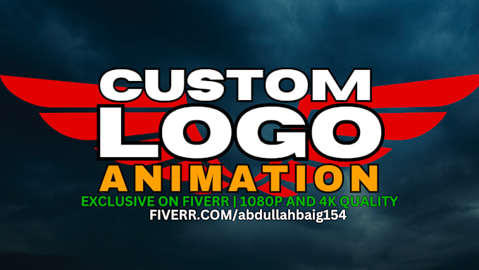 do custom 3d animated logo, youtube intro animation video