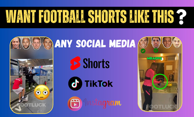 create viral football shorts