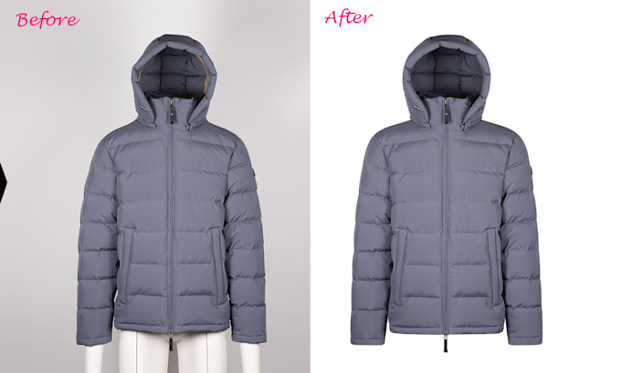 ghost mannequin, symmetrical neck joint and cloth wrinkle remove