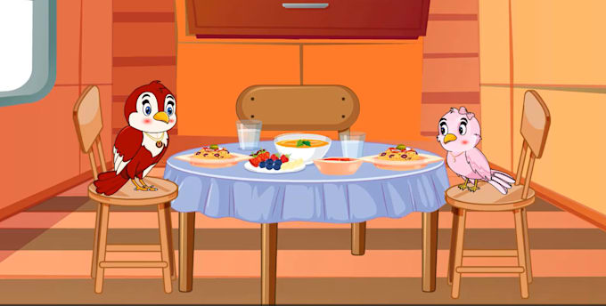 make a 2d cartoon animation video
