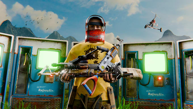 create a high quality 3d rust thumbnail