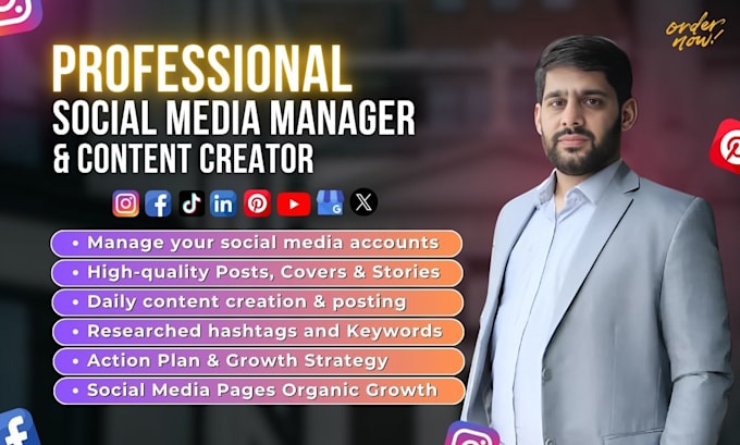 be your professional social media manager and content creator