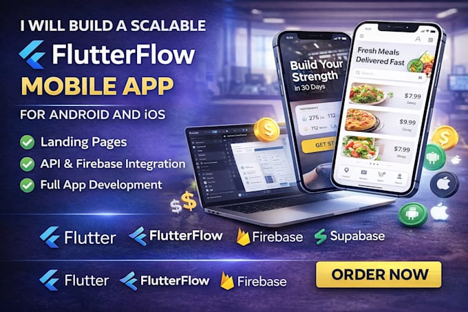 build scalable flutterflow mobile app for android and ios flutterflow developer