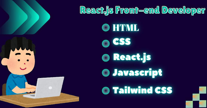 do frontend with react ,tailwind, javascript, CSS ,html