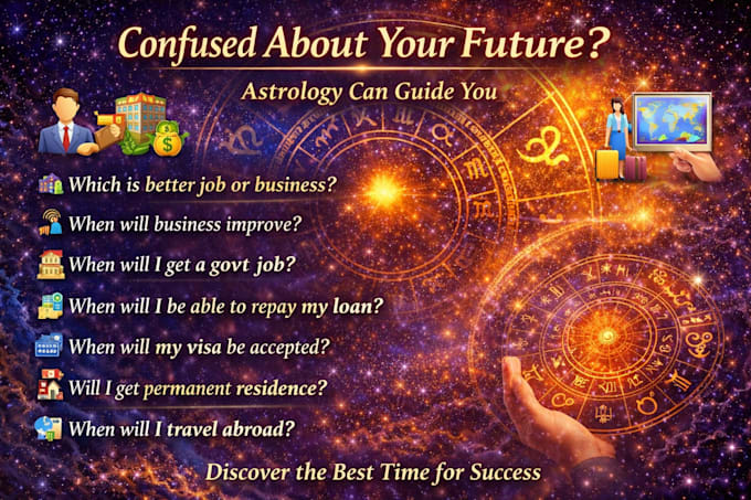 analyze your career,business, success,foreign travel through astrology