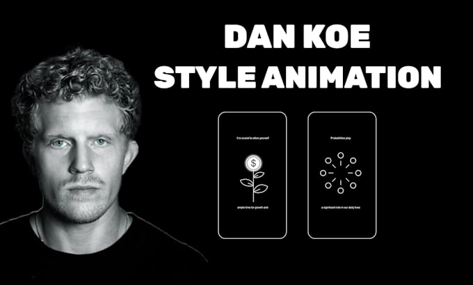 create minimalist dan koe style video for tiktok and reels