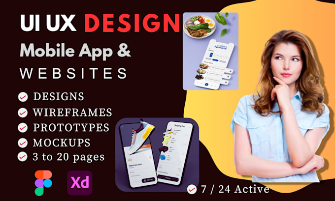 Do responsive ui ux website design or mobile app ui ux design by Web ...