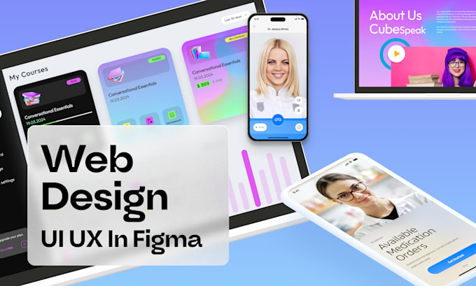 Design web template web design ui ux in figma by Irene_zhika | Fiverr
