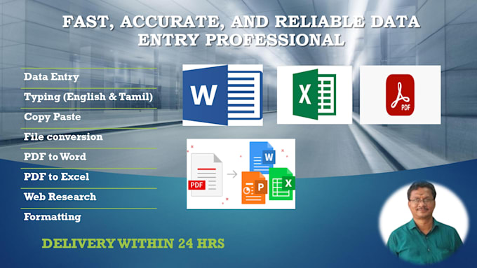 fast, accurate and reliable data entry professional