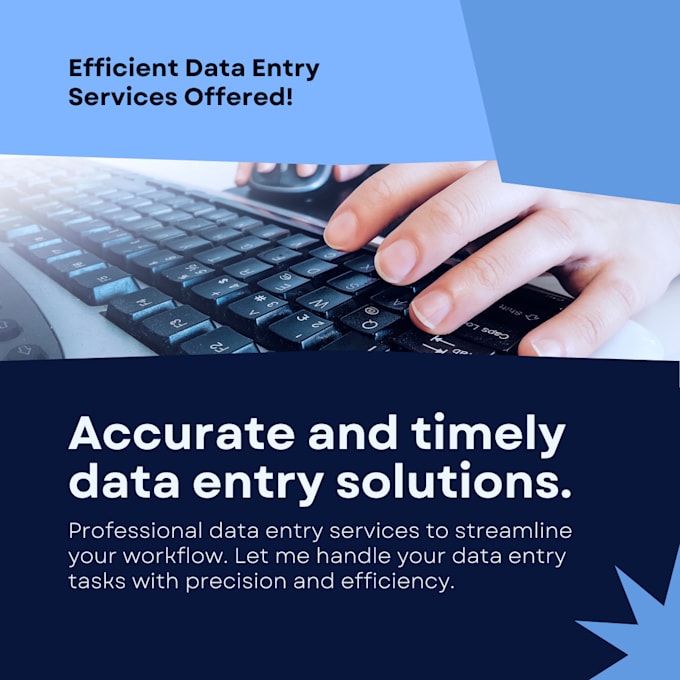 as a data entry specialist and VA, I provide high accuracy