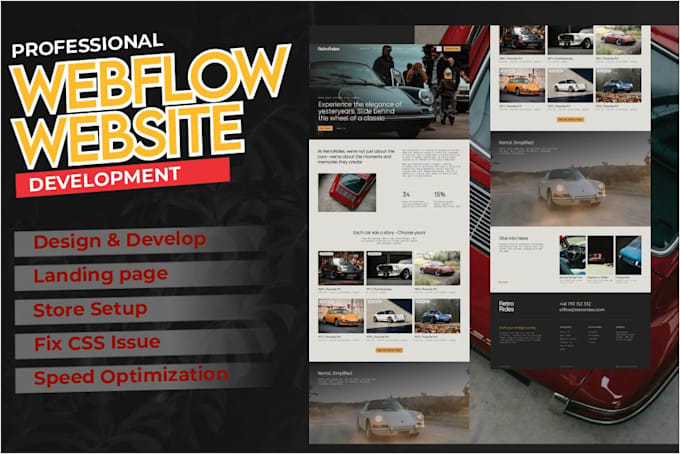develop, redesign or design webflow website convert figma to webflow expert