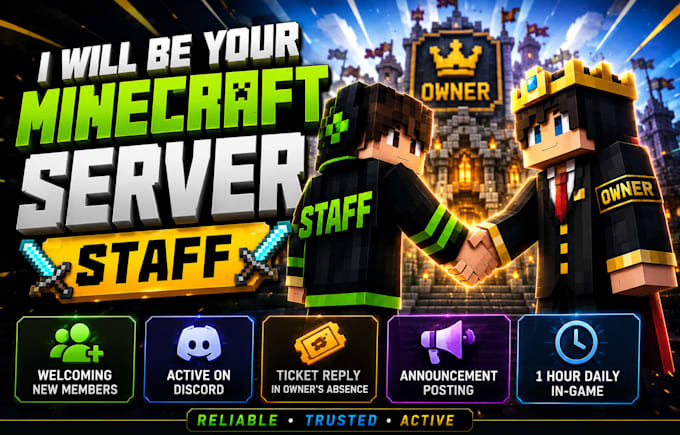 be your minecraft server staff