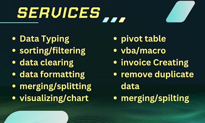 do excel data clean, merge formating, visualizing