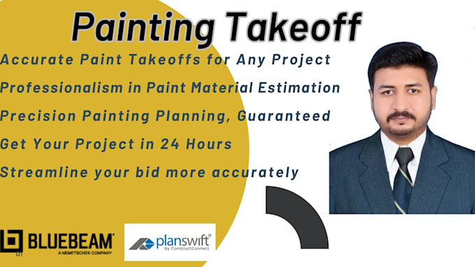 do detail paint finish, wall covering, material takeoff estimation