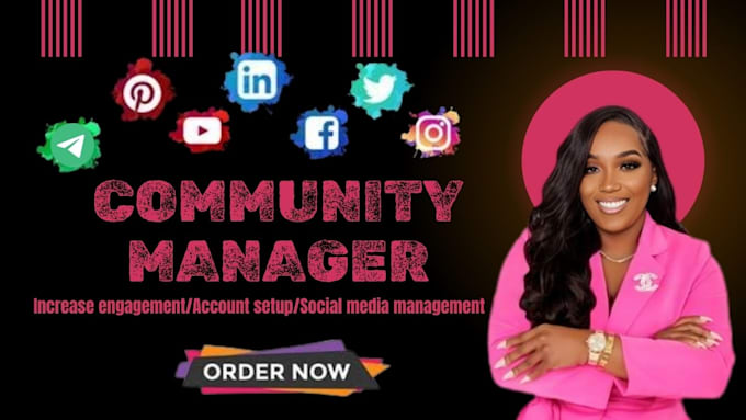 be community manager telegram discord tiktok moderator virtual assistant