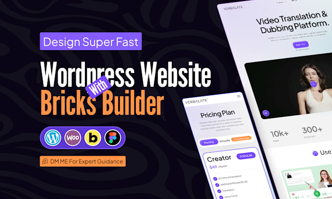 design a fast and responsive wordpress website with bricks builder