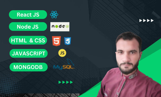 Code in js, react js, node js, html, css for full stack development by ... image.