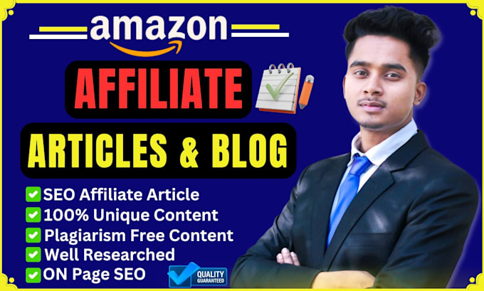 write SEO friendly best amazon affiliate articles and blog posts