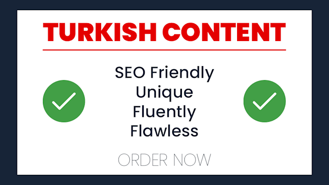 write high quality and SEO optimized turkish blog articles