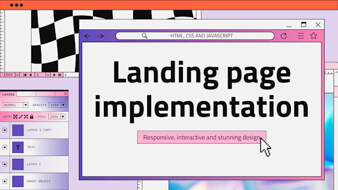 Create a responsive landing page using html, css, and javascript by ...