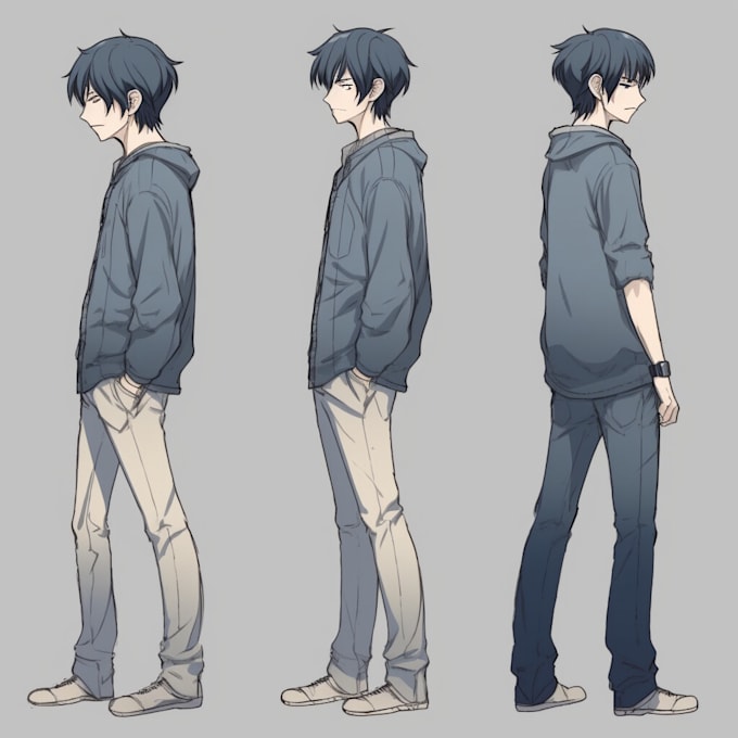 draw anime character sheet, your character in anime style