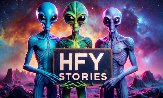 ghostwrite hfy sci fi story and create video