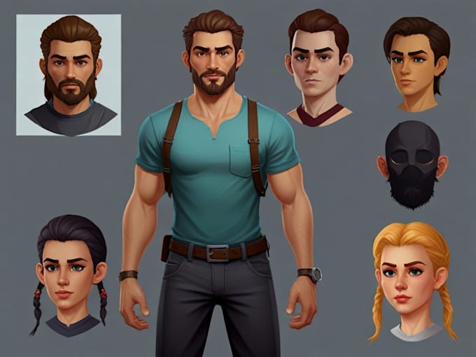 Draw professional 2d character design for your project by Alsaneacou ...