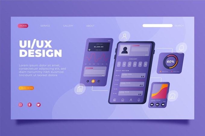 L do ui ux design, website, dashboard, mobile app ui ux design by ...
