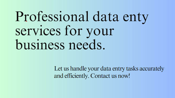 Do any types of excel data entry tasks as per the client specifications ...