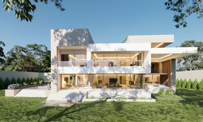 photorealistic 3d architectural rendering interior  exterior